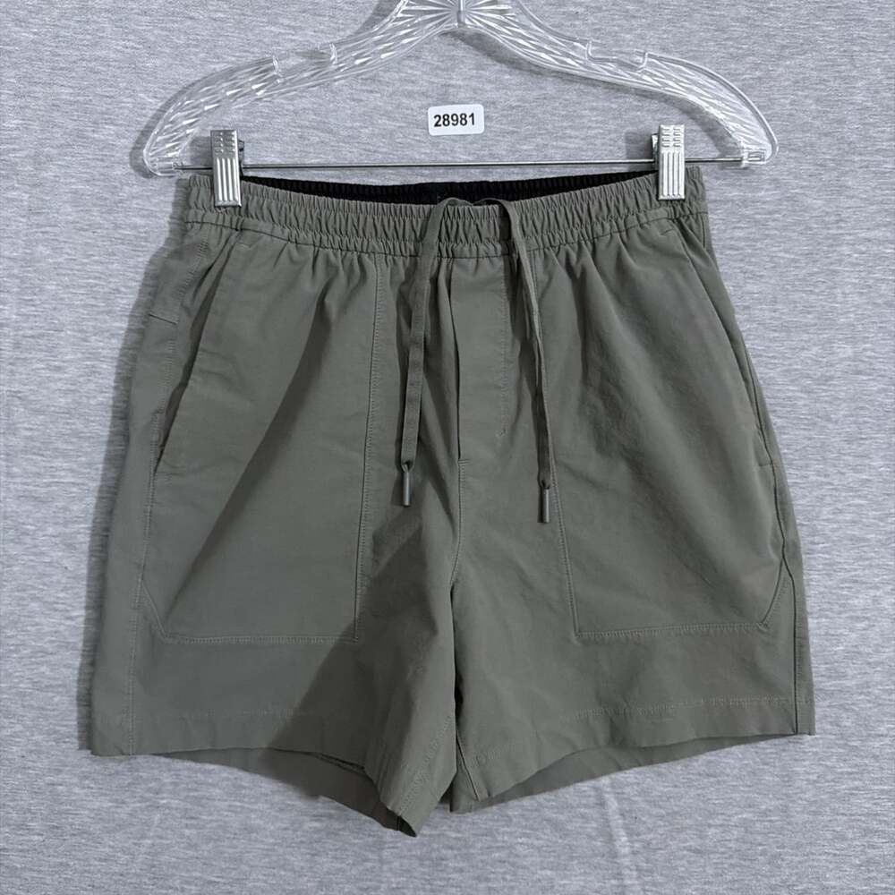 Lululemon Men’s Size XS Brown Cotton Canvas 5" Inseam Bowline Shorts